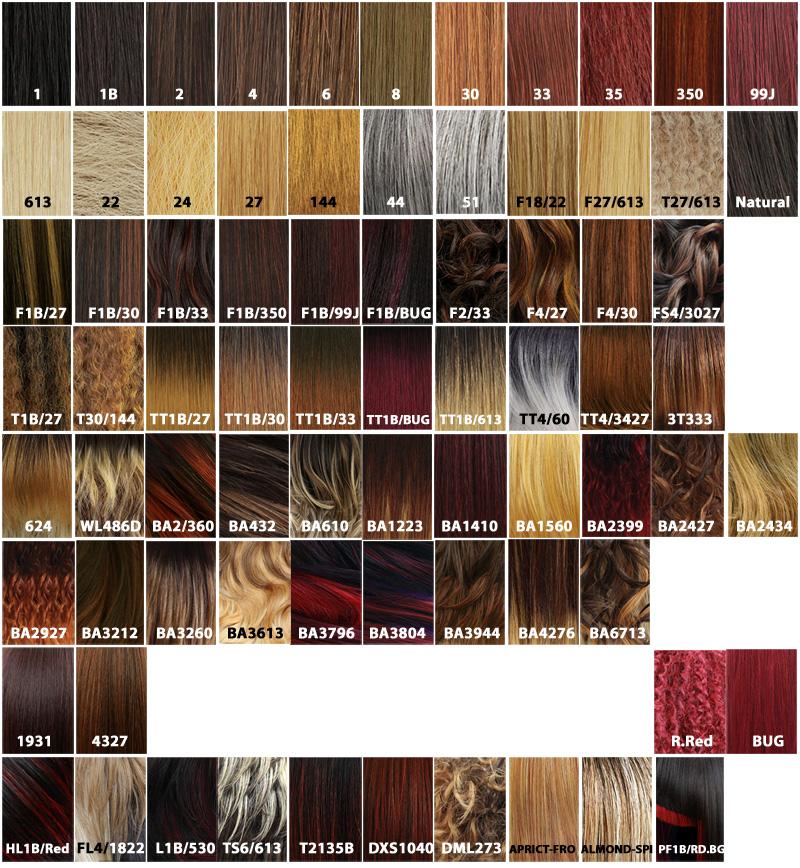 Boss Wig Color Chart